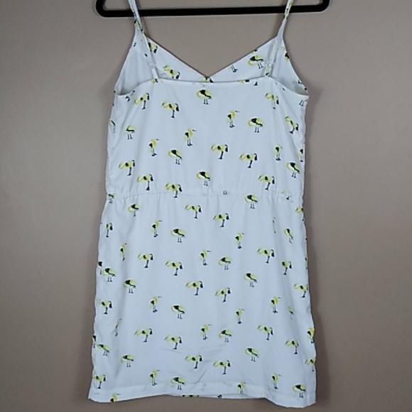 Tie Waist Flamingo Print Mini Dress - Picture 4 of 16